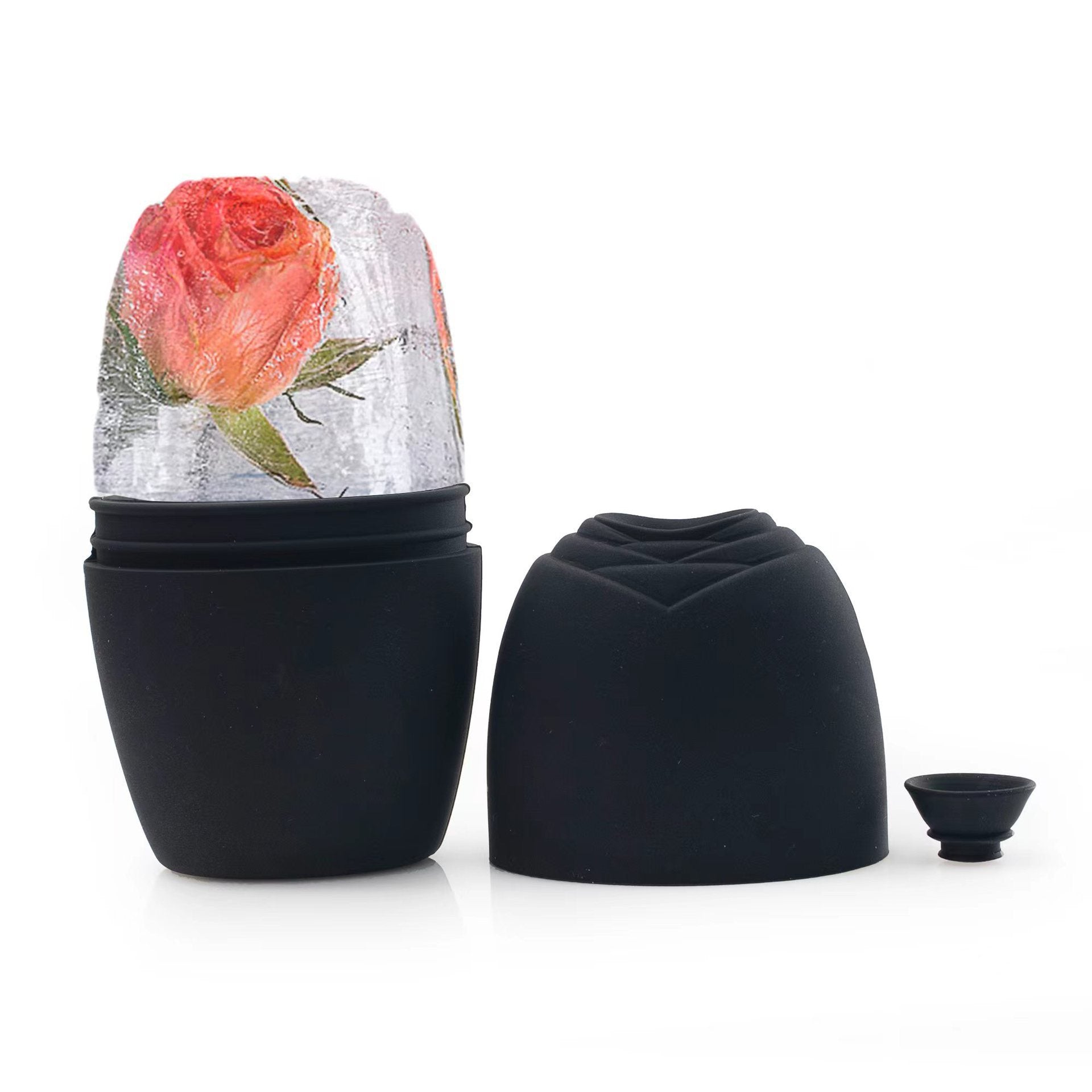 Facial Beauty Rose Ice Compress Ice Tray Beauty DealSniper.net Black