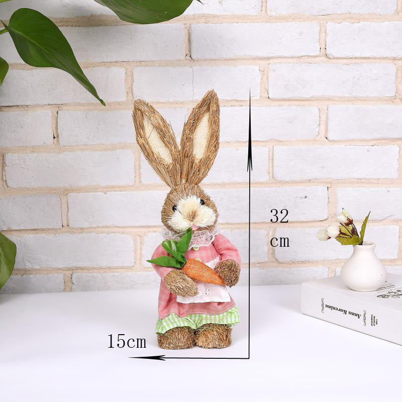 Simulation Papyrus Easter Rabbit Decoration