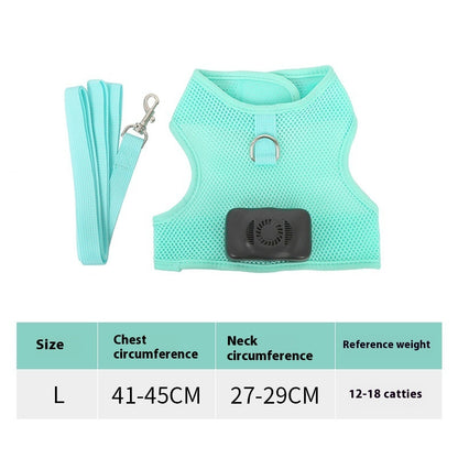 Pets Dog Vest Chest Strap Cooling And Breathable With Air Conditioner Pet Products Pets dealsniper-net Mint Green L