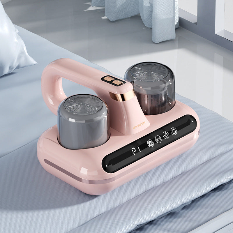 New Mattress Vacuum Mite Remover Cordless Handheld Cleaner House dealsniper-net Pink 2 Filters With Humidity