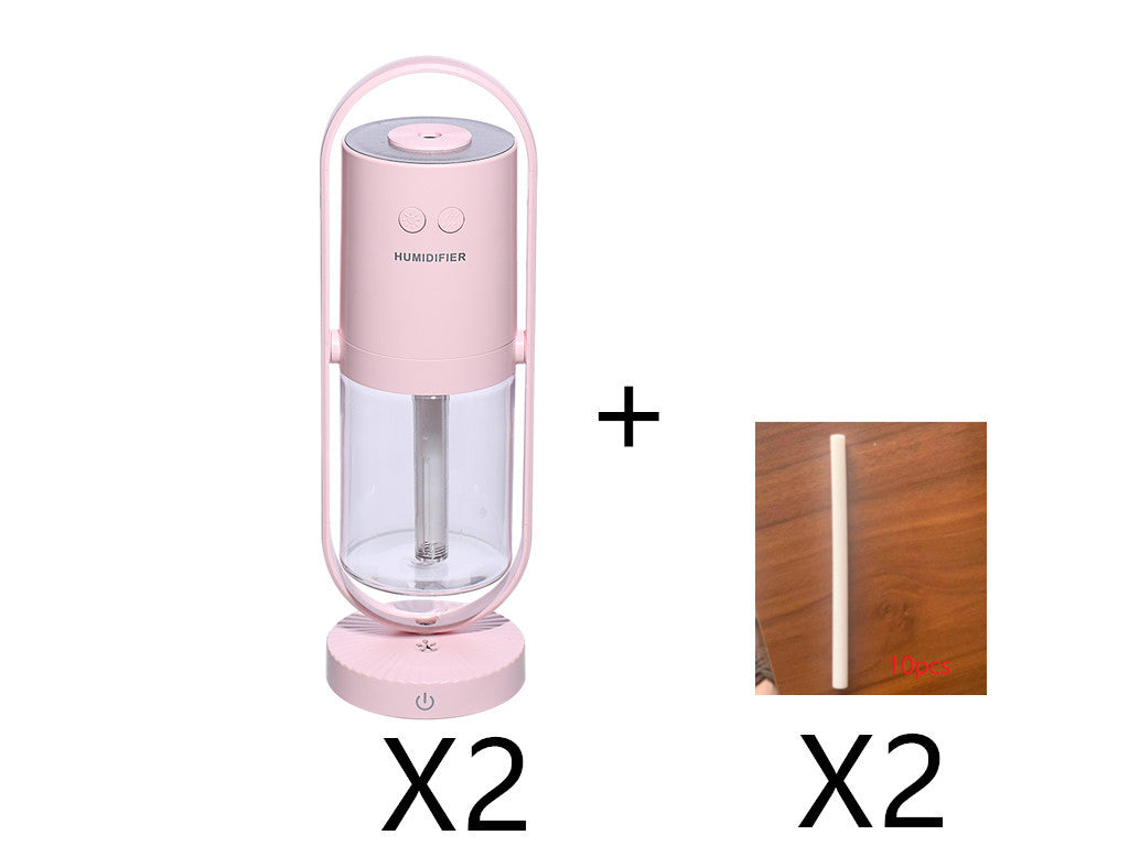 Mini USB Desktop Humidifier House DealSniper.net Pink 2pc with Cotton swab20pc