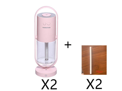 Mini USB Desktop Humidifier House DealSniper.net Pink 2pc with Cotton swab20pc