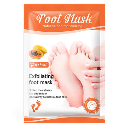 New Exfoliating Foot Mask Foot SPA Pedicure Socks Beauty dealsniper-net PUTIMI Papaya Foot Mask