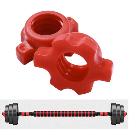 Dumbbell Nuts Red Spinlock Collar Screw Anti Slip Stable Sports dealsniper-net