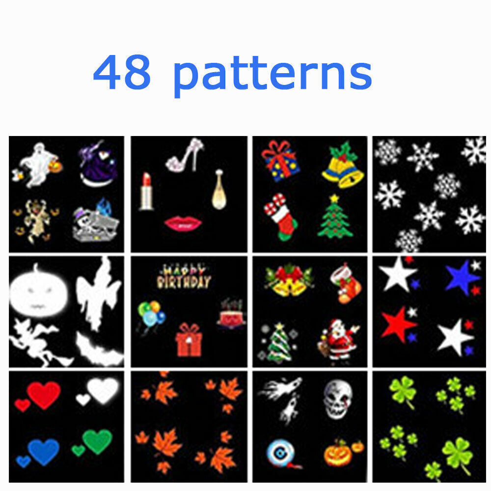 48 Pattern Christmas Projector Laser Light Ai Recorder Gym From House