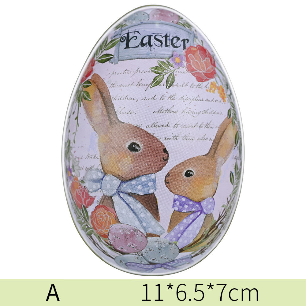 New Easter Decorative Tinplate Egg Creative Tin Box Kids Gym From House A Medium