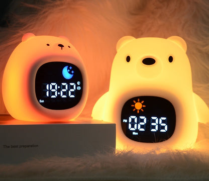 Animal Shape Pat Color Changing Small Night Lamp Gadgets DealSniper.net Alarm Clock Light Big Bear