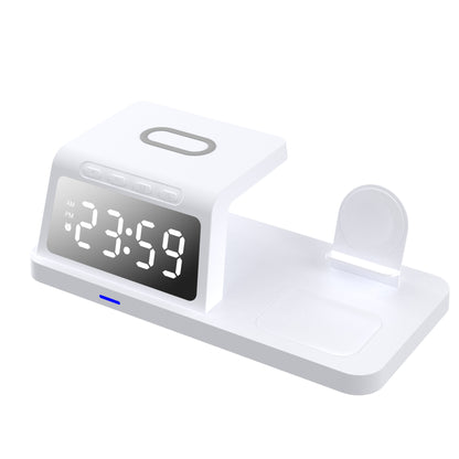 Four-in-one Clock Wireless Charger Fast Charger Gadgets Gym From House White HT506