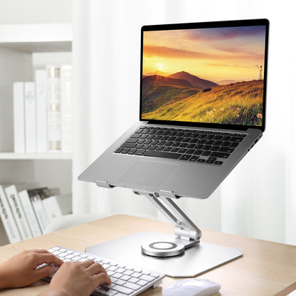 360 Degree Rotating Desktop Laptop Stand Electronics Gym From House