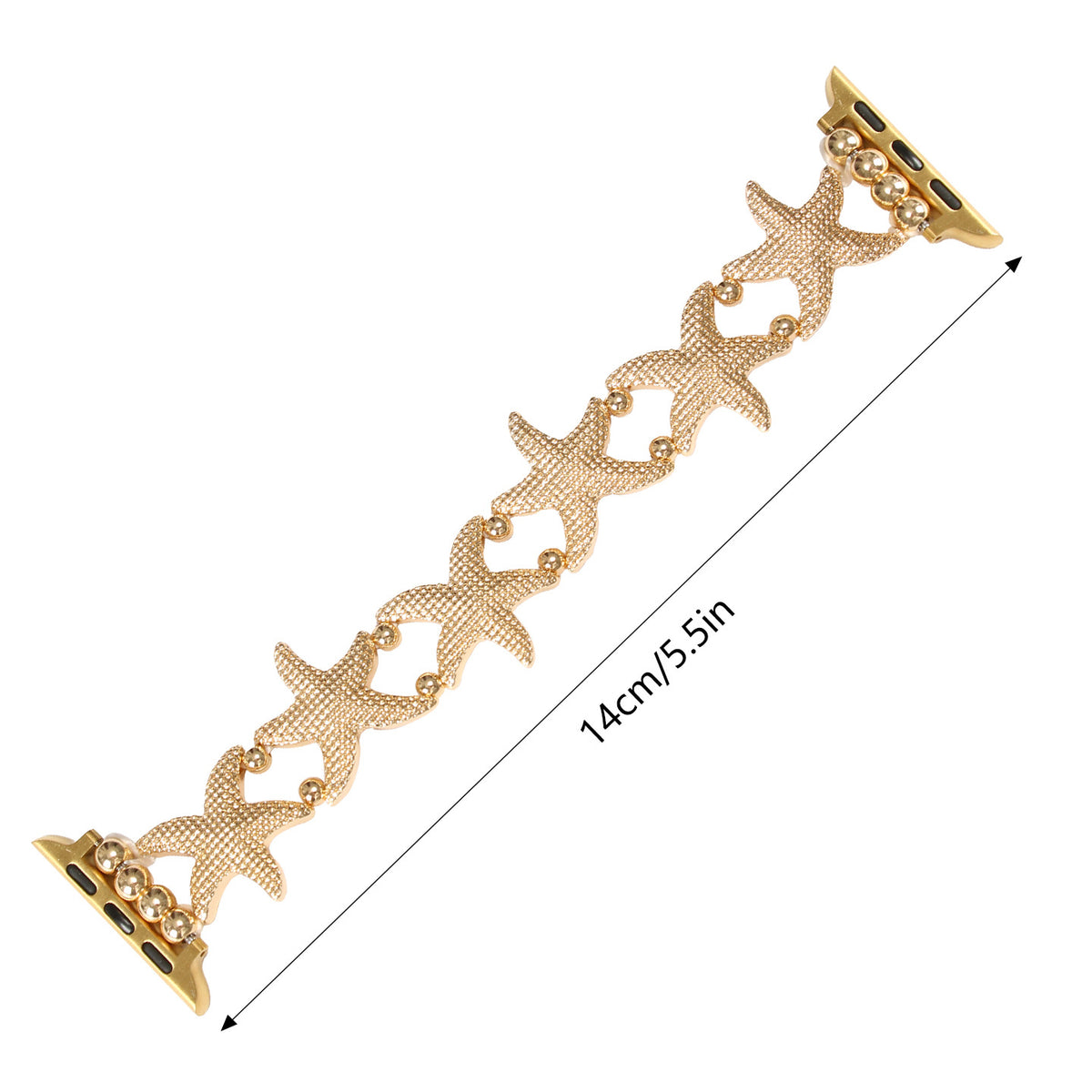 Starfish Strap Suitable For Iwatch9876 Watch Metal Strap Jewelry DealSniper.net