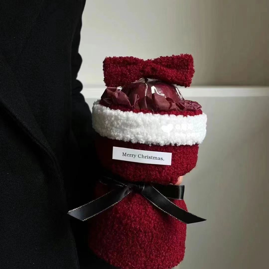 Christmas Gift Christmas Eve Single Bow Christmas Eve Fruit Bouquet Holidays dealsniper-net Finished With Handbag