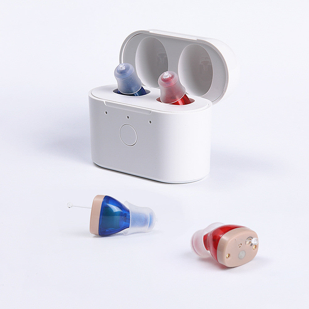C420 Elderly Hearing Aid Accessories Invisible Sound Amplifier Health Gym From House Red blue USB