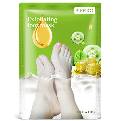 New Exfoliating Foot Mask Foot SPA Pedicure Socks Beauty dealsniper-net EFERO Olive Foot Mask