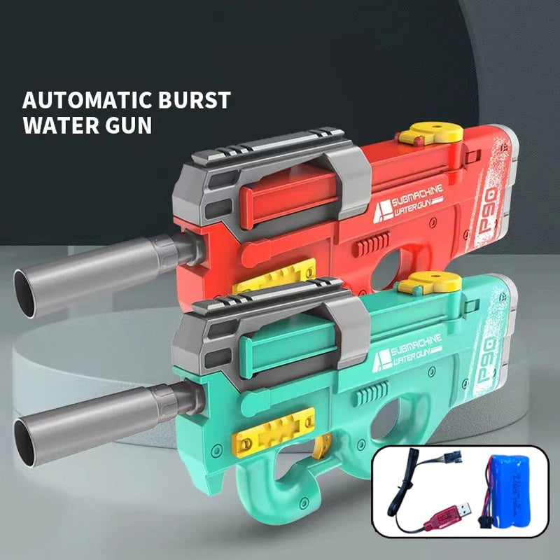 Automatic Electric Water Gun Toys Shark High Pressure Kids dealsniper-net P90 Set