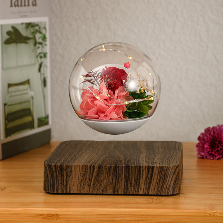 Home Desk Decoration Magnetic Levitation Perpetual Flower Ornament Home Decor dealsniper-net