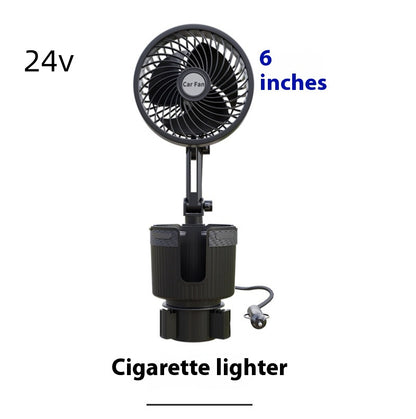 Supplies Car Water Cup Holder Fan Vehicle dealsniper-net 24V Cigarette Lighter 6inches