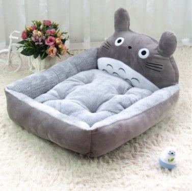 Kennel removable and washable Teddy cartoon pet nest Pets dealsniper-net