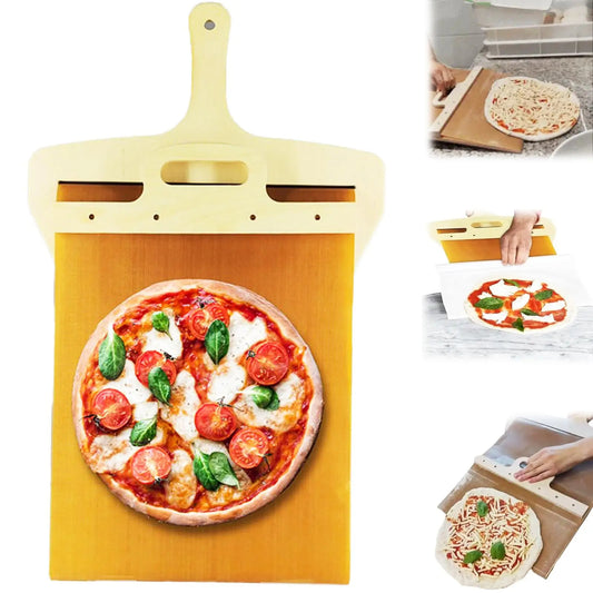 Kitchen Gadgets Sliding Pizza Shovel Non Stick Pizza Smooth Kitchen dealsniper-net