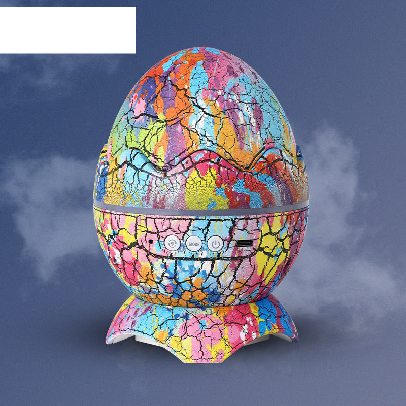 Crack Translucent Dinosaur Egg Bluetooth Speaker Water Ripple Starlight Gadgets DealSniper.net
