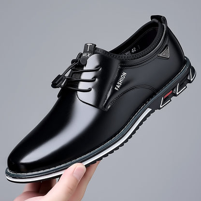 Plus Size Casual Leather Shoes Male Men DealSniper.net Black 38