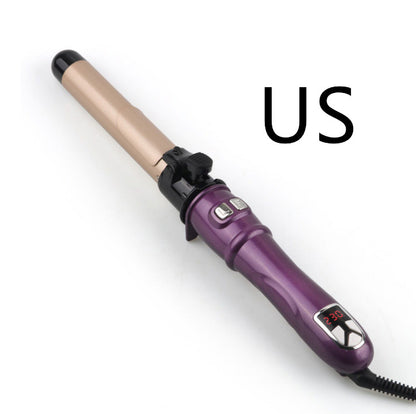 LCD Temperature Controlled Automatic Hair Curler Deals dealsniper-net Purple 28mm US