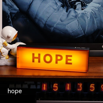 Creative Table Decorative Ornaments Atmosphere Table Lamp Home Decor DealSniper.net HOPE HOPE Orange USB