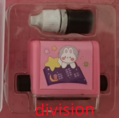 Digital Type Mathematical Operation Stamp Pupils Teacher Kids DealSniper.net Pink Division