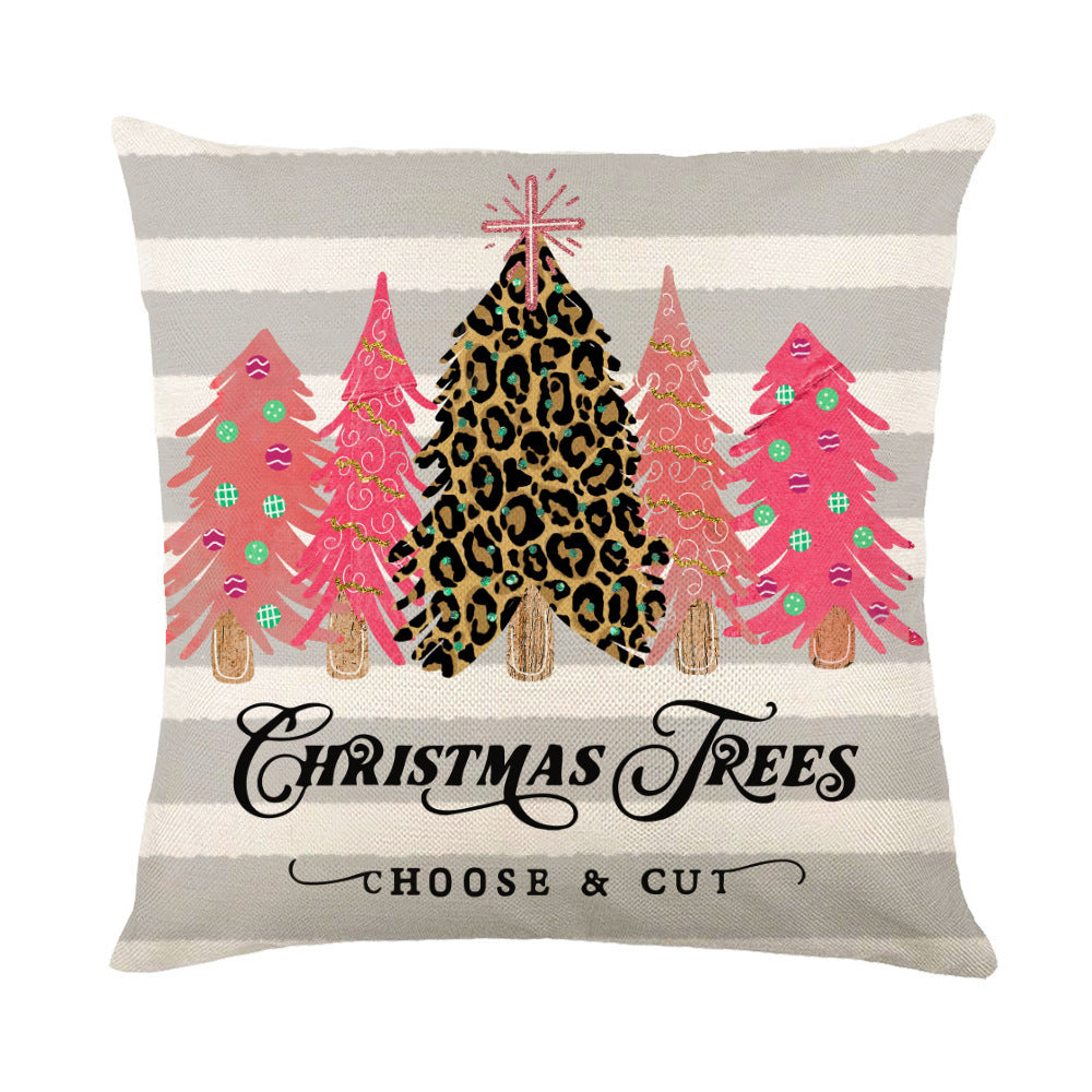 Christmas Decorations Pillow Covers Sofa Square Throw Pillow Holidays DealSniper.net