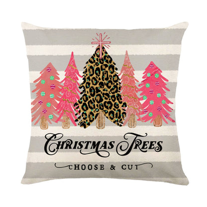 Christmas Decorations Pillow Covers Sofa Square Throw Pillow Holidays DealSniper.net