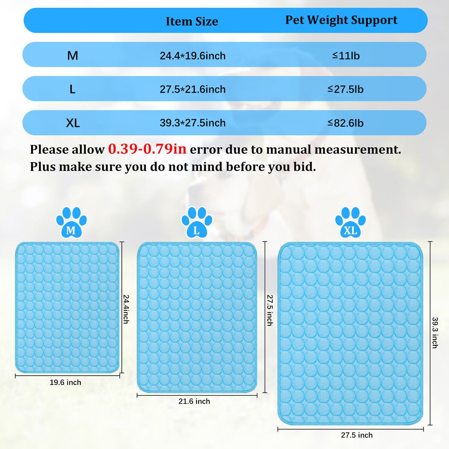 Pet Cooling Mat Cool Pad Cushion Dog Cat Puppy Blanket For Summer Sleeping Bed Dog Cooling Bed Pet Cooling Mat Pets dealsniper-net L