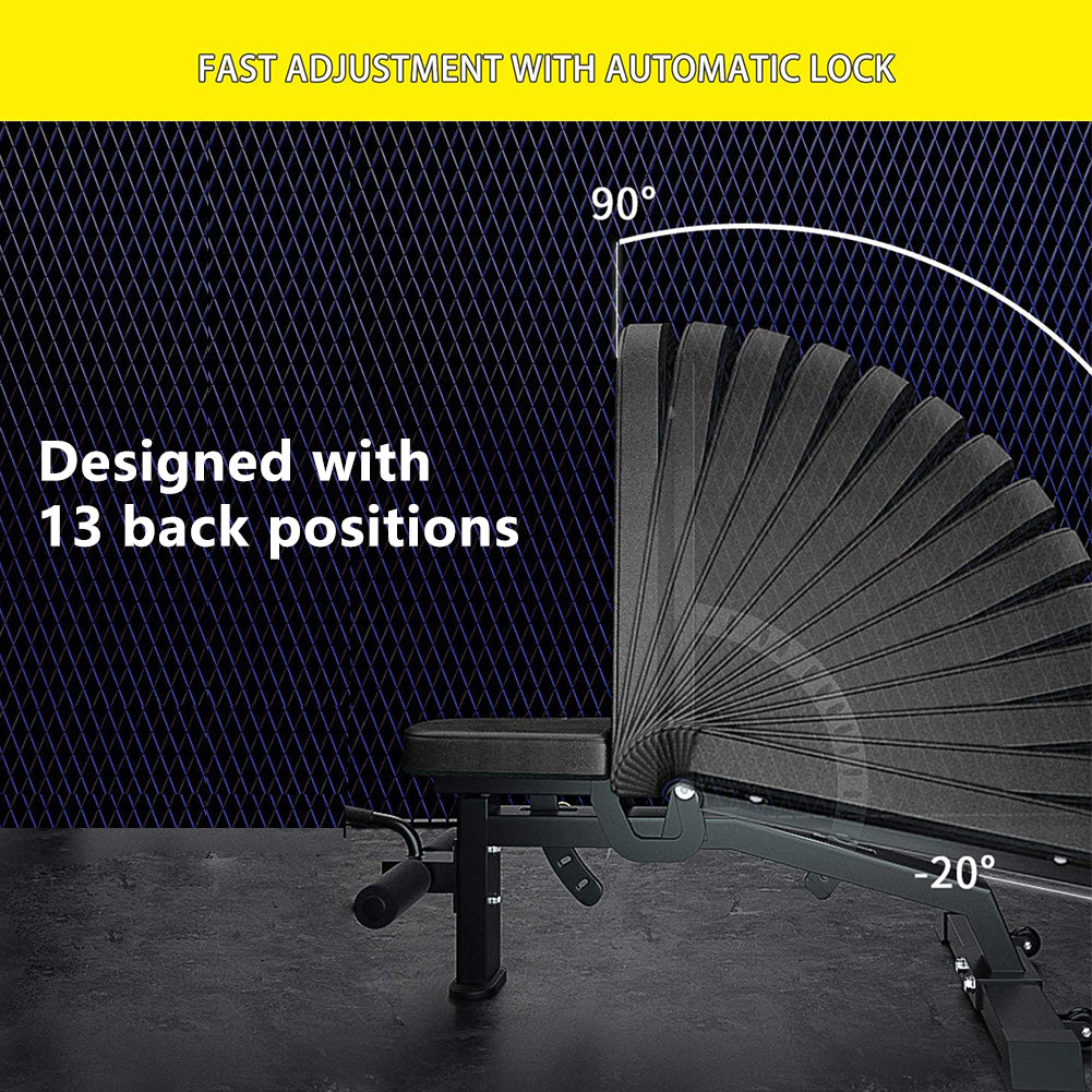 Adjustable Strength Training Bench Press Home Full Body Workout Sports Gym From House