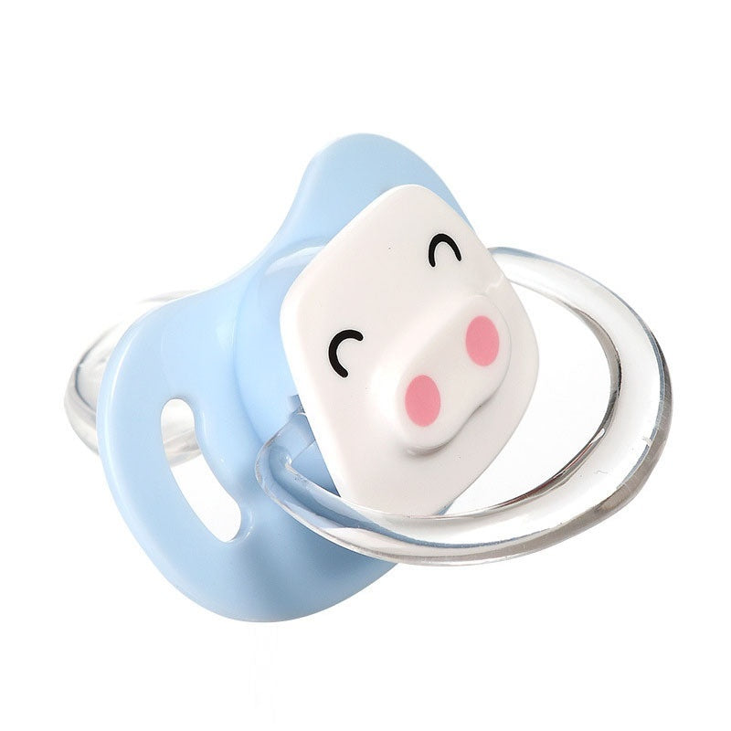 Dog Pacifier Puppy Molar Bite Toy Pets DealSniper.net Blue Piggy Nipple Silicone Material