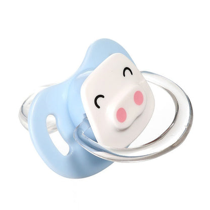 Dog Pacifier Puppy Molar Bite Toy Pets DealSniper.net Blue Piggy Nipple Silicone Material