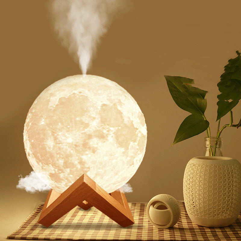 Lunar Humidifier Night Light Bedroom Household Aromatherapy