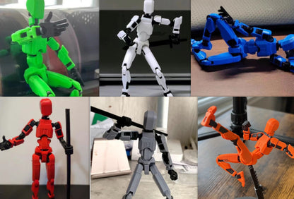 Multi-Jointed Movable Shapeshift Robot 2.0 3D Printed Kids dealsniper-net Set1