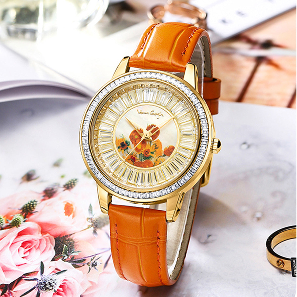 Van Gogh Women's Quartz Watch 3D Printed Oil Painting Jewelry DealSniper.net