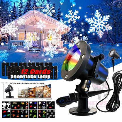 48 Pattern Christmas Projector Laser Light Ai Recorder Gym From House Black