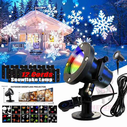 48 Pattern Christmas Projector Laser Light Ai Recorder Gym From House Black