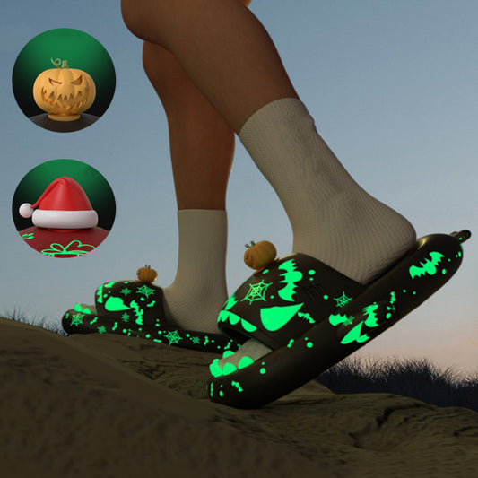 Halloween And Christmas Shoes Ins Luminous Shark Slippers Holidays Gym From House