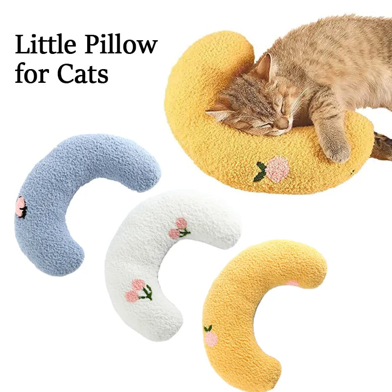 Little Pillow For Cats Fashion Neck Protector Deep Sleep Puppy U-Shaped Pillow Pets Pillow Kitten Headrest Dog Sleeping Pillow Pet Products Pets dealsniper-net