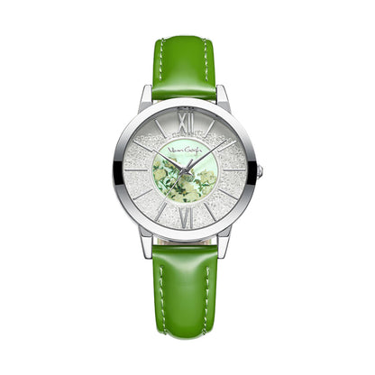 Van Gogh Women's Artistic Quartz Watch Leather Strap Jewelry DealSniper.net White Rose FLS1819
