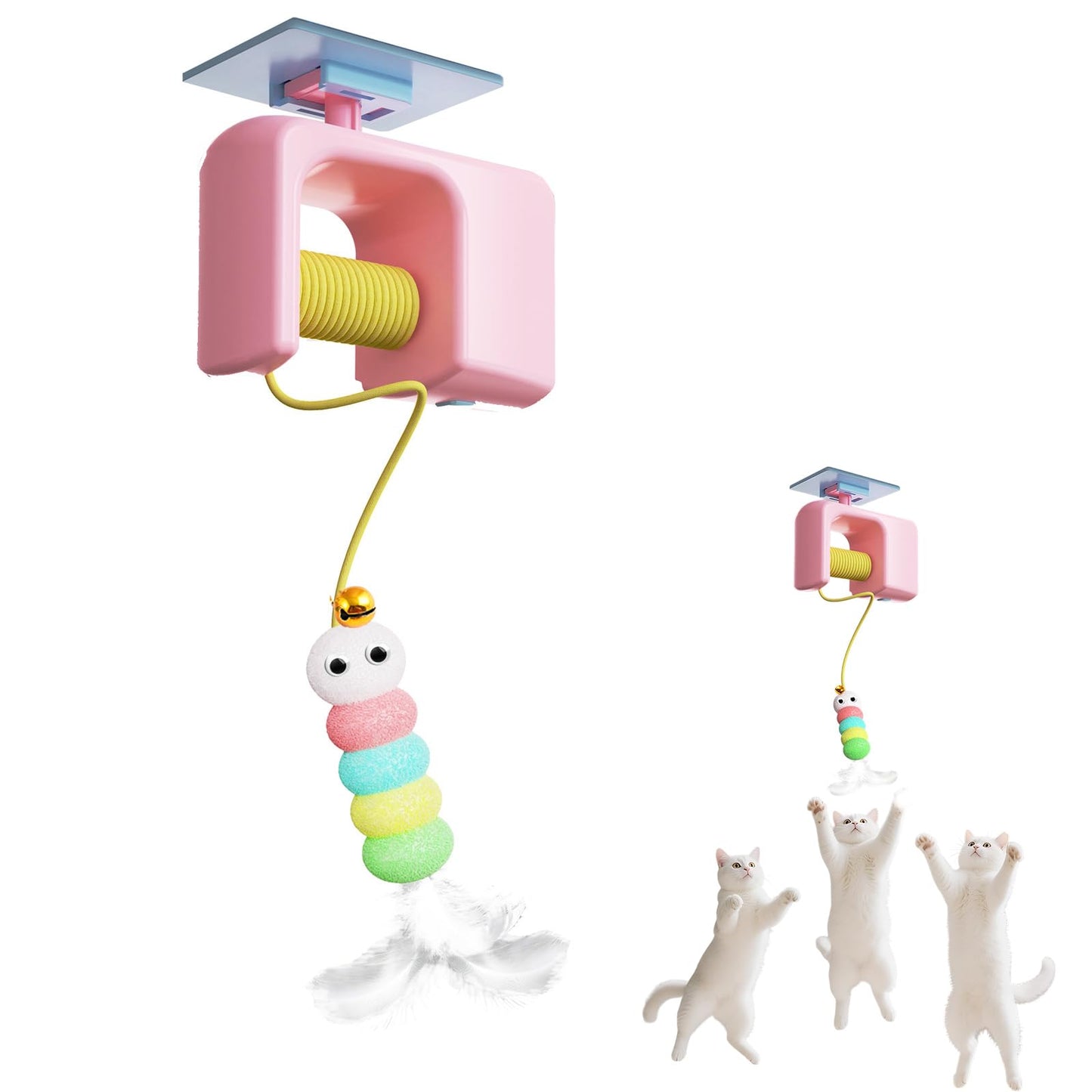 Caterpillar And Flying Bird Suitable For Self-playing Pet Chasing Toys Ai Recorder Gym From House