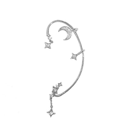 Womens Unique Trendy Dainty Small Earrings Hanging For Women Deals DealSniper.net Silver Left