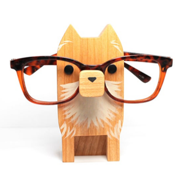 Animal Spectacle Frame Wooden Fox Glasses Storage Holder