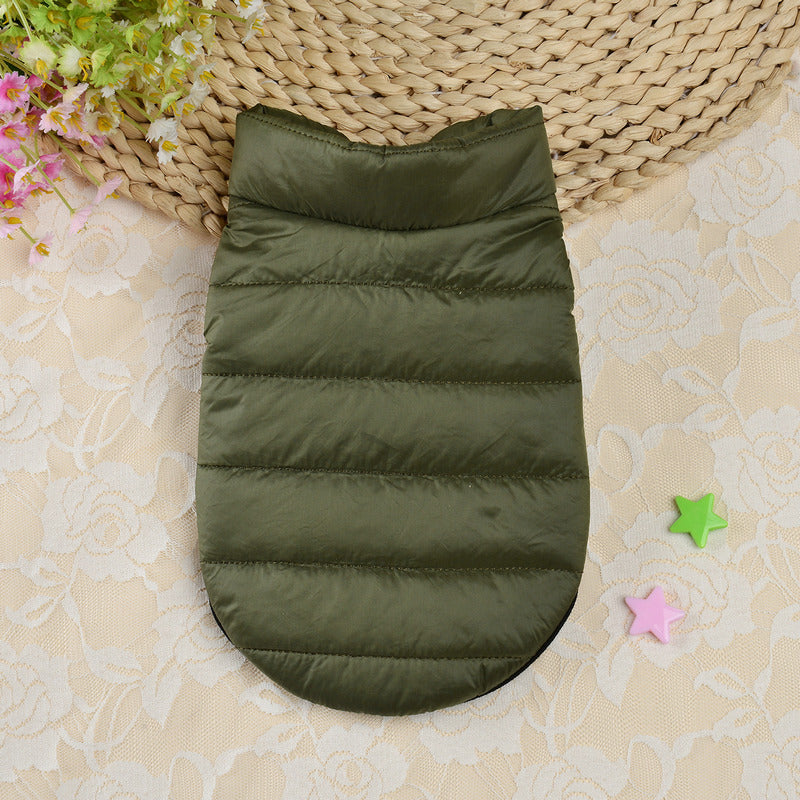 Small Dog Teddy Autumn Autumn Winter Cat Thermal Padded Coat Deals DealSniper.net Army Green 2XL