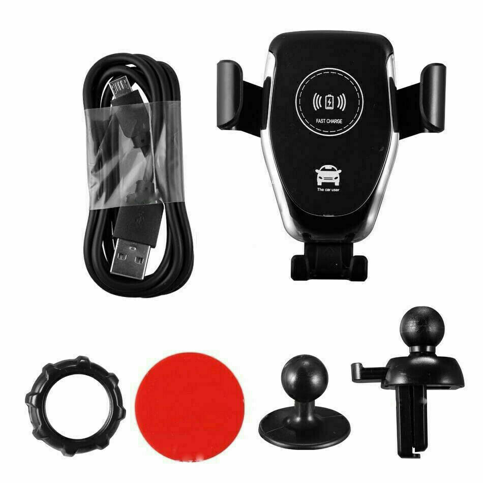 10W QI Wireless Fast Car Charger Mount Holder Stand Automatic Clamping Charging Phones DealSniper.net