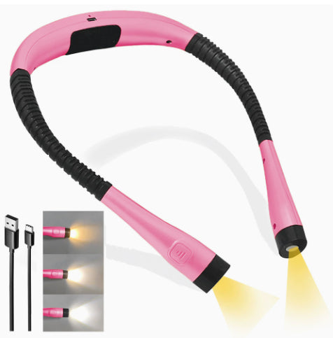 Led Hanging Neck Light White And Yellow Dual Light Gadgets DealSniper.net Pink Typec