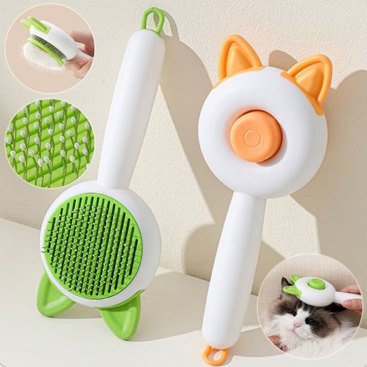 Pet Dog Brush Cat Comb Self Cleaning Pet Hair Remover Brush Pets Gym From House