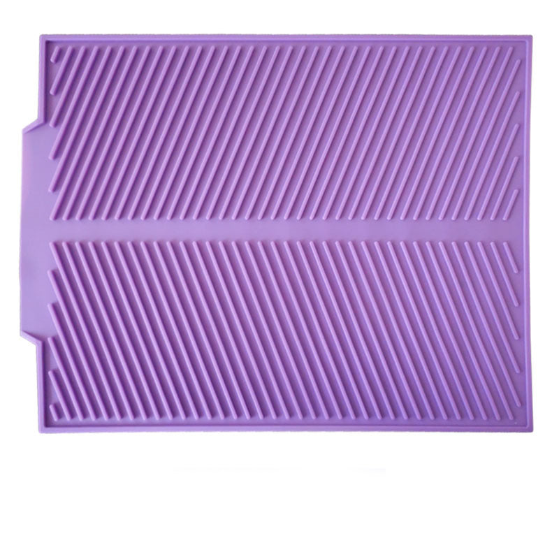 Household Kitchen Drying Silicone Drain Pad Kitchen Gym From House Purple L