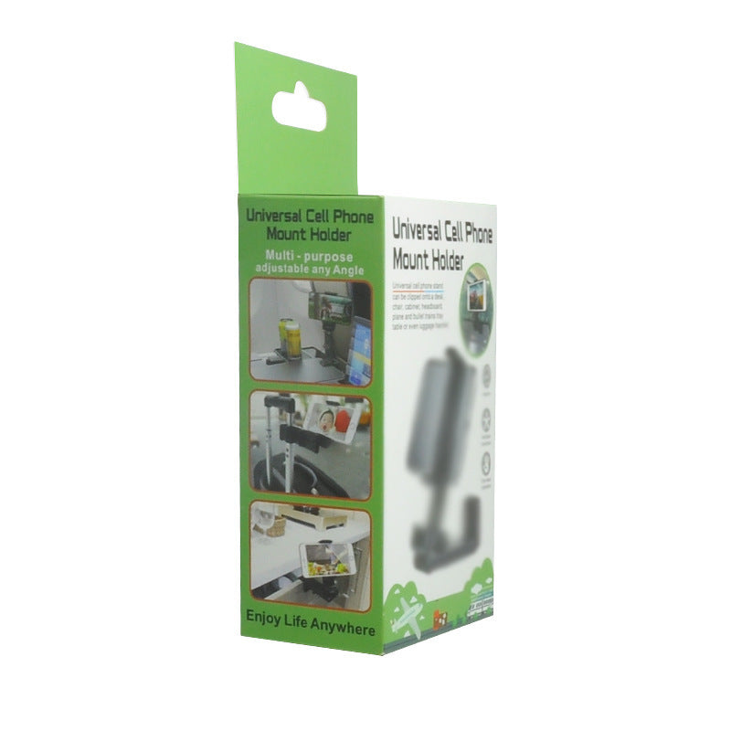 360 Rotary Multifunctional Collapsible Mobile Phone Holder Gadgets Gym From House H22 Black 1pc